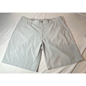 Snake Eyes Players Men's 40 Gray Khaki Performance Golf Shorts Casual Stretch